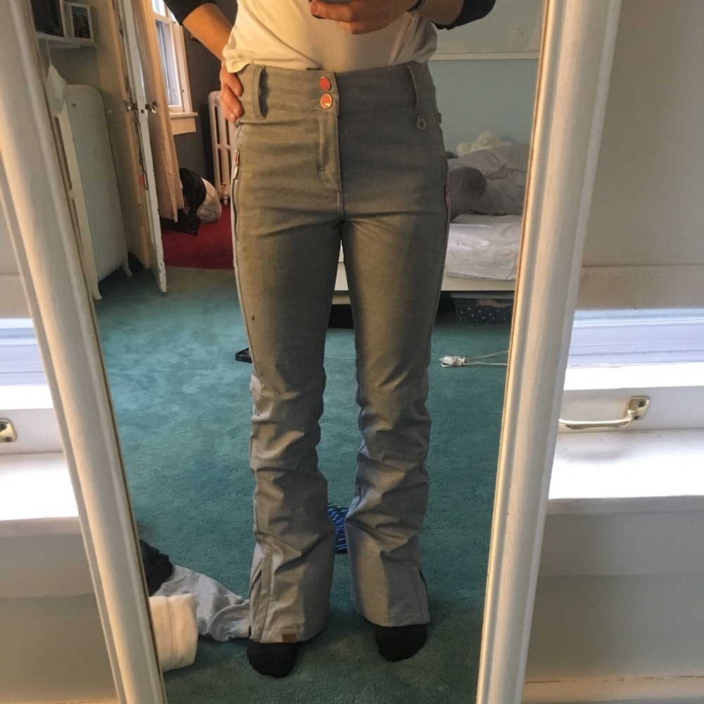 Roxy Light Grey Snow-Pants (GREAT CONDITION)